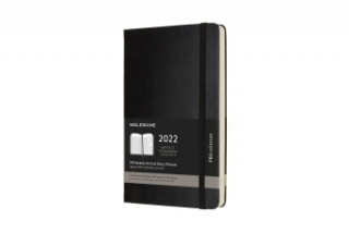 Moleskine 2022 PRO 12-Month Weekly Large Hardcover Vertical Notebook