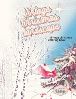 VINTAGE CHRISTMAS LANDSCAPE vintage Christmas coloring book