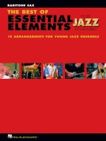 The Best of Essential Elements for Jazz Ensemble: 15 Selections from the Essential Elements for Jazz Ensemble Series - Baritone Sax