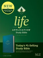 NLT Life Application Study Bible, Third Edition (Red Letter, Leatherlike, Teal Blue)