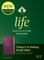 NLT Life Application Study Bible, Third Edition (Red Letter, Leatherlike, Purple)