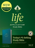 NLT Life Application Study Bible, Third Edition (Red Letter, Leatherlike, Teal Blue, Indexed)