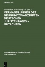 Verhandlungen Des Neunundzwanzigften Deutschen Juristentages - Gutachten