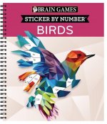 Brain Games - Sticker by Number: Birds (28 Images to Sticker)