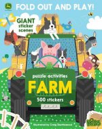 John Deere Kids Farm: 500 Stickers and Puzzle Activities: Fold Out and Play!