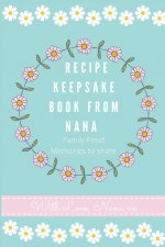 Recipe Keepsake Book From Nana