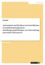 Achtsamkeit und Resilienz im betrieblichen Gesundheitsmanagement. Handlungsempfehlungen zur Entwicklung personaler Ressourcen