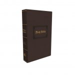 KJV, Thinline Bible, Large Print, Vintage Series, Leathersoft, Brown, Red Letter, Comfort Print