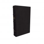 NKJV, Large Print Verse-by-Verse Reference Bible, Maclaren Series, Premium Goatskin Leather, Black, Comfort Print