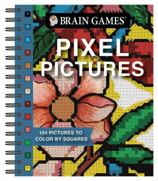 Brain Games - Pixel Pictures: 104 Pictures to Color by Squares