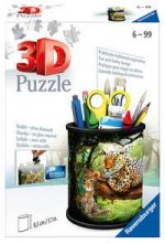 Ravensburger 3D Puzzle 11263 - Utensilo Raubkatzen - 54 Teile - Stiftehalter für Tier-Fans ab 6 Jahren, Schreibtisch-Organizer für Kinder
