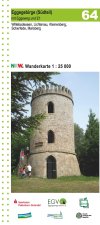 NRW-Wanderkarte 64 Eggegebirge (Südteil) 1:25.000