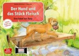 Der Hund und das Stück Fleisch. Eine Fabel von Äsop. Kamishibai Bildkartenset.