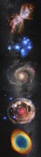 Galactická záložka 210x55 mm