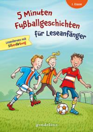 5 Minuten Fußballgeschichten für Leseanfänger, 1. Klasse - Lesenlernen mit Silbenfärbung