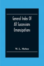 General Index Of All Successions Emancipations, Interdictions And Partition Proceedings, Opened In The Civil District Court Parish Of Orleans, Louisia
