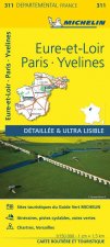 Eure-et-Loir, Paris, Yvelines - Michelin Local Map 311
