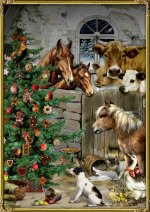 A4-Wandkalender - Weihnacht im Stall