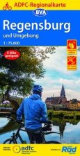 ADFC-Regionalkarte Regensburg und Umgebung, 1:75.000, mit Tagestourenvorschlägen, reiß- und wetterfest, E-Bike-geeignet, GPS-Tracks Download