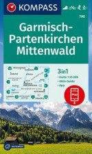 KOMPASS Wanderkarte 790 Garmisch-Partenkirchen, Mittenwald 1:35.000