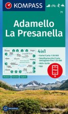 KOMPASS Wanderkarte 71 Adamello, La Presanella 1:50.000
