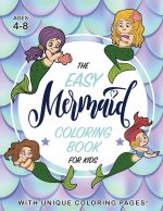 Easy Mermaid Coloring Book for Kids