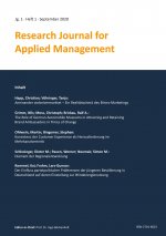Research Journal for Applied Management - Jg. 1, Heft 1