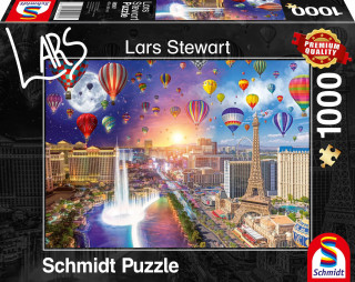 Las Vegas, Night and Day Puzzle 1.000 Teile