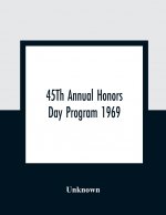 45Th Annual Honors Day Program 1969