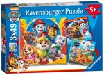 Ravensburger Puzzle Tlapková patrola - Hrátky v listí 3 x 49 dílků