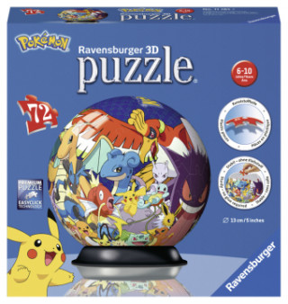 Ravensburger 3D Puzzle-Ball - Pokémon 72 dílků