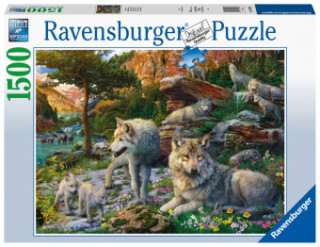 Ravensburger Puzzle - Jarní vlci 1500 dílků