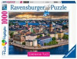 Ravensburger Puzzle Skandinávie - Stockholm, Švédsko 1000 dílků