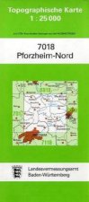 Topographische Karte Baden-Württemberg Pforzheim-Nord