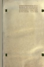 MORTE DARTHUR: the Book of King Arthur and of His Noble Knights of the Round Table [volume 4 of 4]