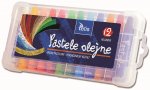 Pastele olejne heksagonalne Tetis 12 kolorów