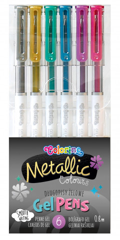 gelové rollery metalické, 6 barev