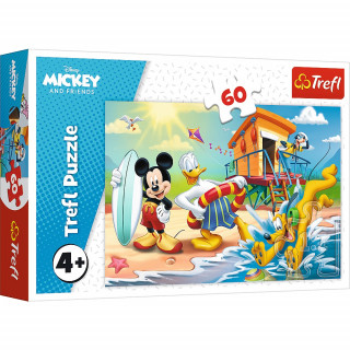 Puzzle Mickey Mouse na plďż˝i