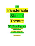 Transferable Skills of Theatre 50 Monologues