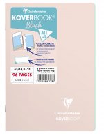 Carnet piqué, 14,8x21, 96 pages, ligné, rose - 961778C