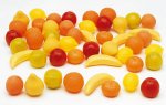Aliments en plastique - Fruits du marché