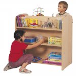 Meuble biface à étagères - hêtre