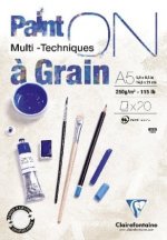 Bloc Paint'On à Grain encollé A5 20F 250g - 975048C