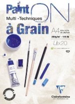 Bloc Paint'On à Grain encollé A4 20F 250g - 975049C