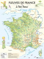 FLEUVES DE FRANCE AVEC LE PETIT PRINCE - POSTER