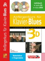 ANFANGERKURS FUR KLAVIER-BLUES IN 3D PIANO+CD+DVD
