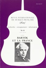 REVUE INTERNATIONALE DE MUSIQUE FRANCAISE.  NUMERO 8. BARTOK ET LA FRANCE.
