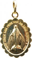 Médaille Notre Dame des Miracles dorée