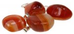 Lot de 10 pendentifs -  Agate Rouge