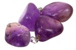 Pendentif pierre roulée - Améthyste
